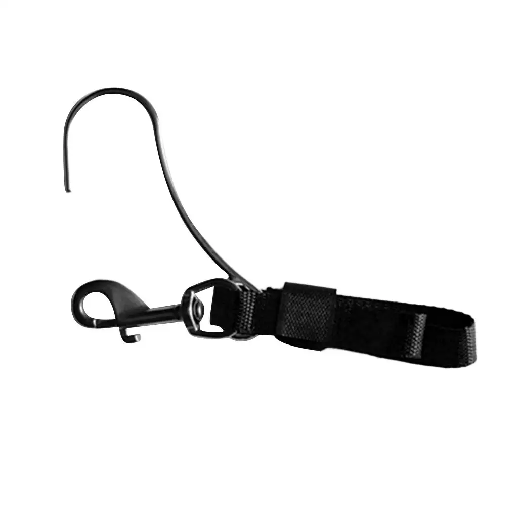 Heavy Duty Scuba Cave Diving Webbing and Swivel   Snap Clip