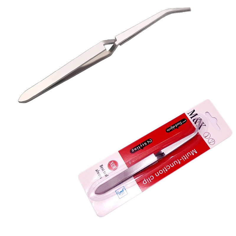 Best of Acrylic UV Gel Tips Sculpture Shaping Tweezers Clip Stainless Steel Pick Up Nail Art Tools Multi-Functional Rhinestones Nipper Reviews & Tips