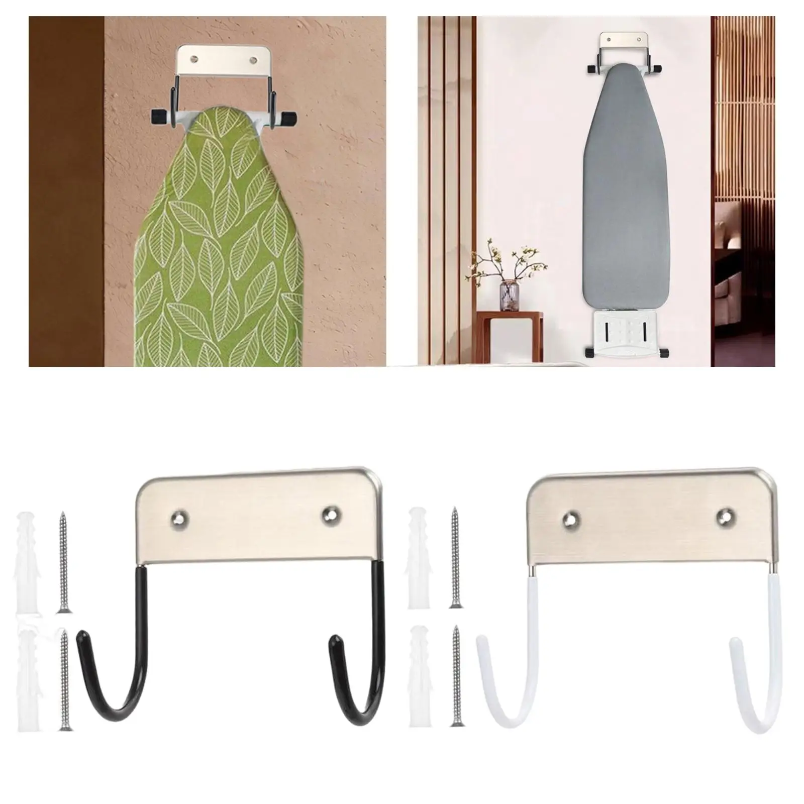 Home Ironing Board Holder Wall Hanging Removable for Home Door