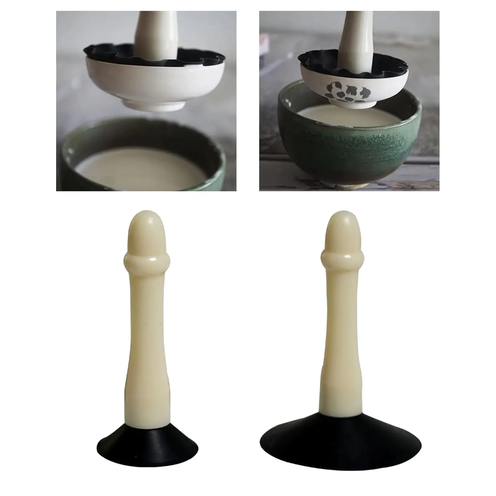 Ceramic Art Tools Sucker Suction Cups Dip Glazing Coloring Tool Plate Dip Glaze Rubber Pottery Tools