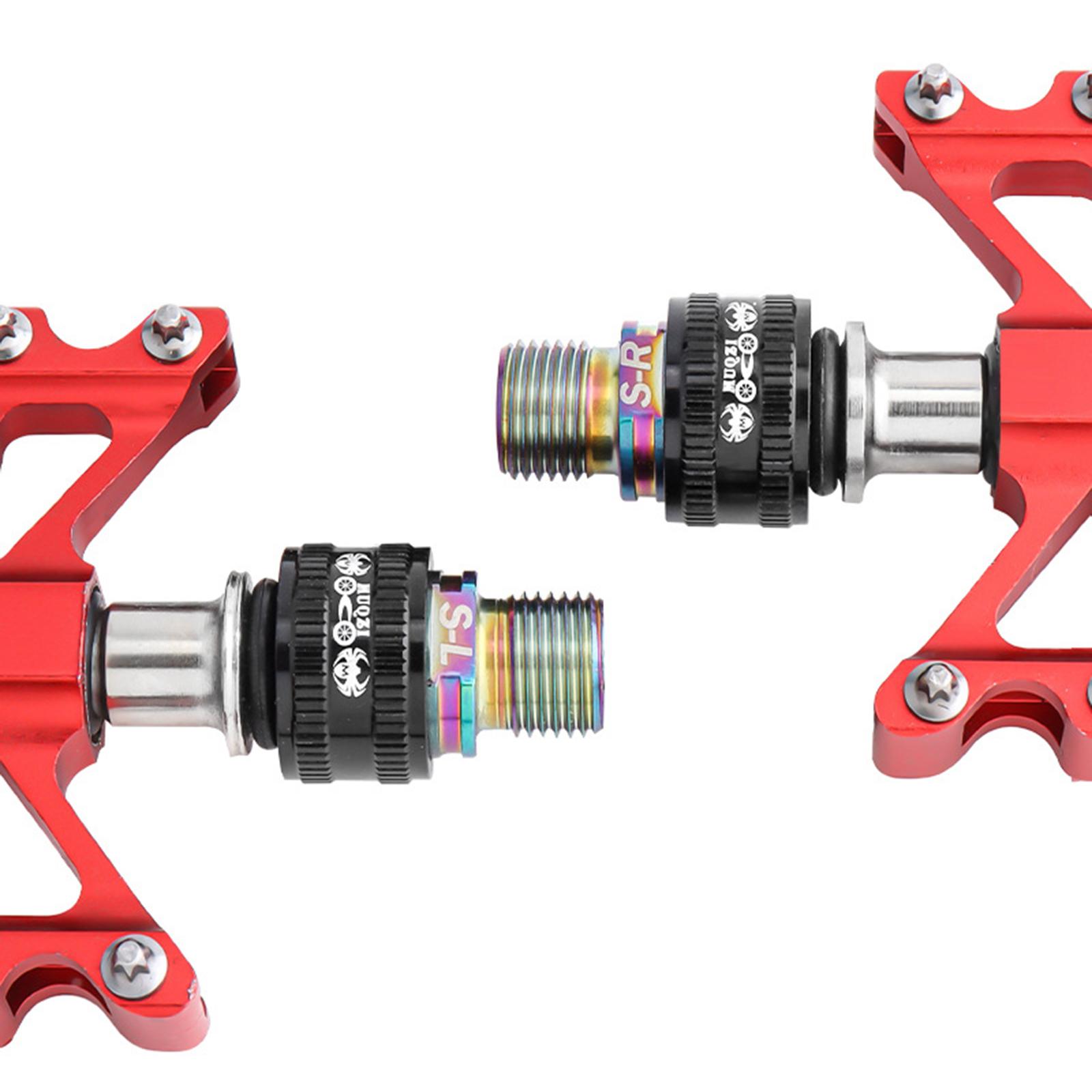 2pcs Bike Pedal Extenders Aluminum MTB Bicycle Pedal Extender Extended Pedal 9/16 in Threaded Pedals Parts