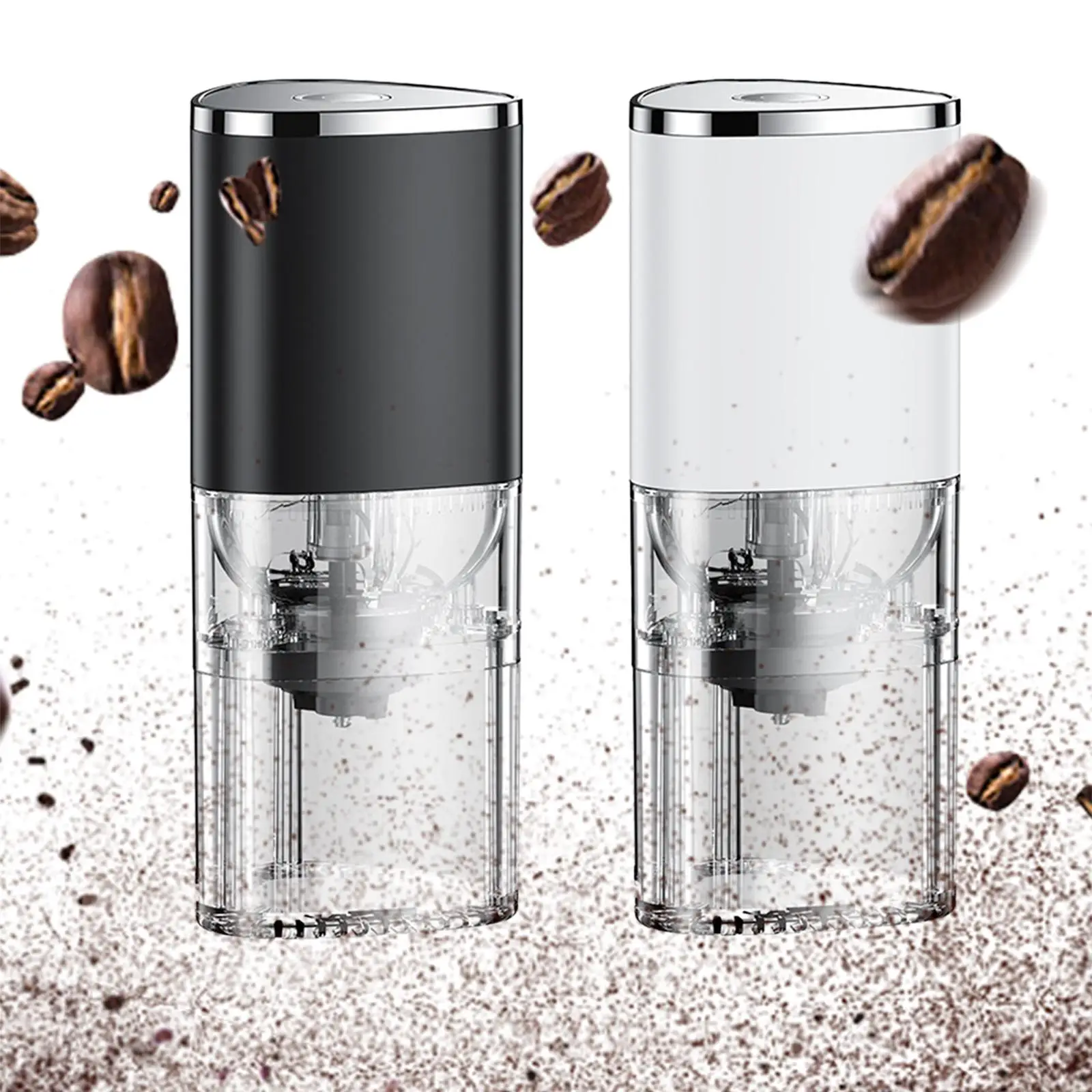 Portable Electric Coffee Grinding Transparent Bean grinding Kitchen