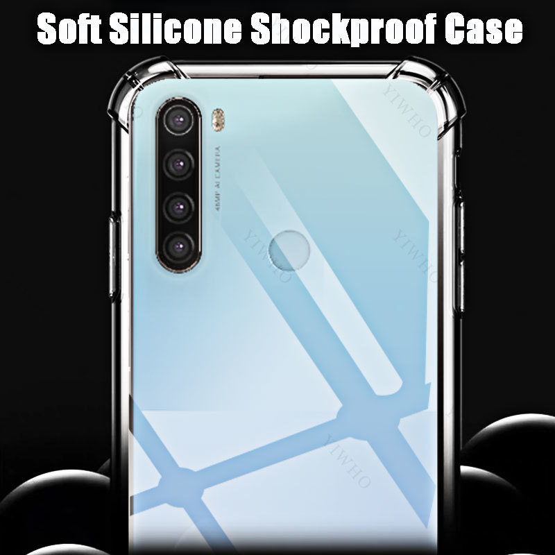 Weiche, stoßfeste, transparente Silikonhülle für Xiaomi Redmi Note 8T, transparente TPU-Hüllen für Redmi Note8T 6,3 Zoll M1908C3XG Sicherheit – Detail 6