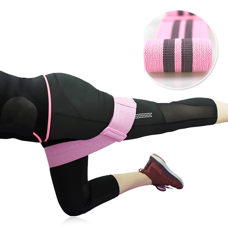 NEUE Einstellbare Booty Hüfte Glute Band Widerstand Anti-slip für Home Fitness Workout – Detail 5