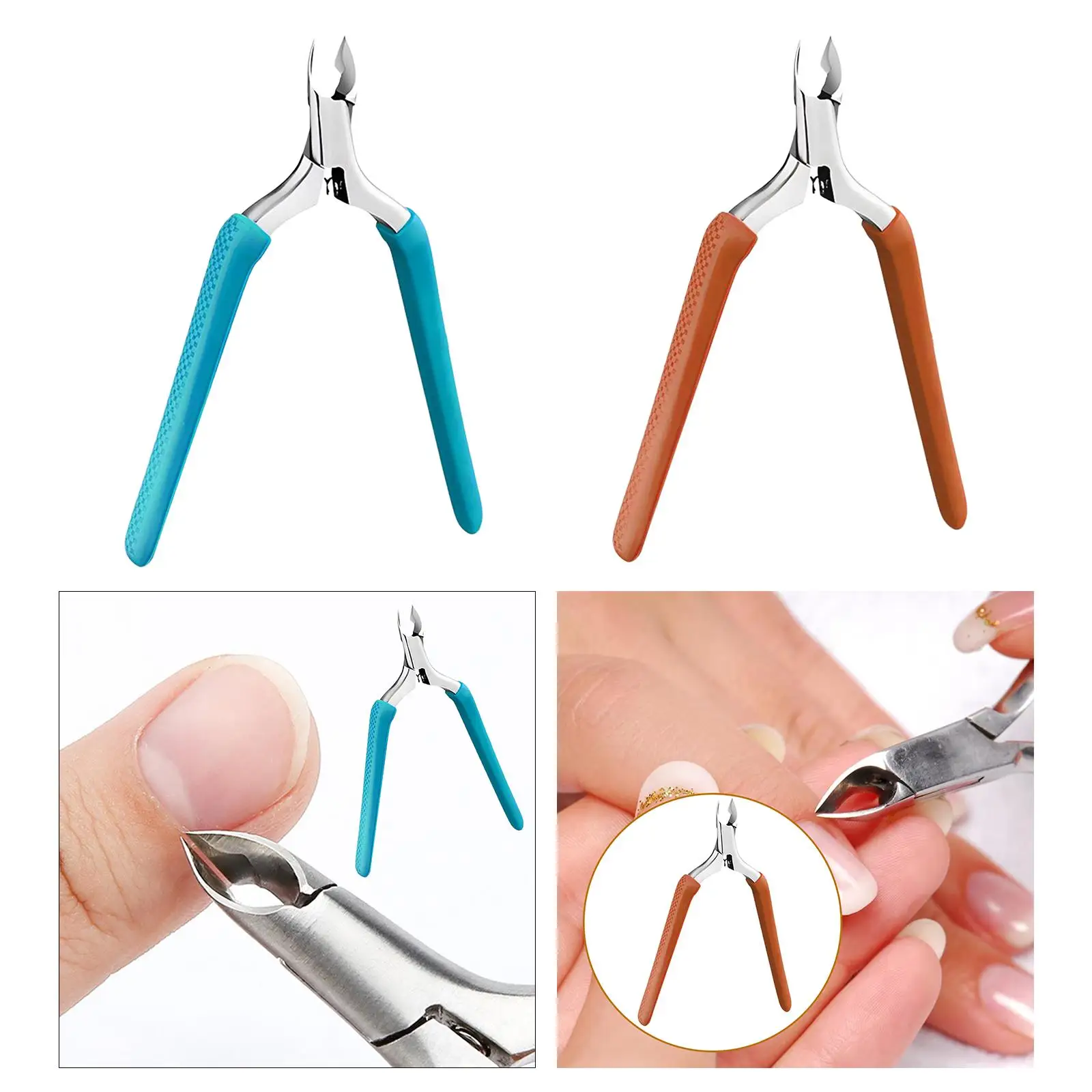 Cuticle Nipper Nail Scissors Cuticle Remover Manicure Tool Strong Dry Skin Remover Cuticle Trimmer for Manicure and Pedicure