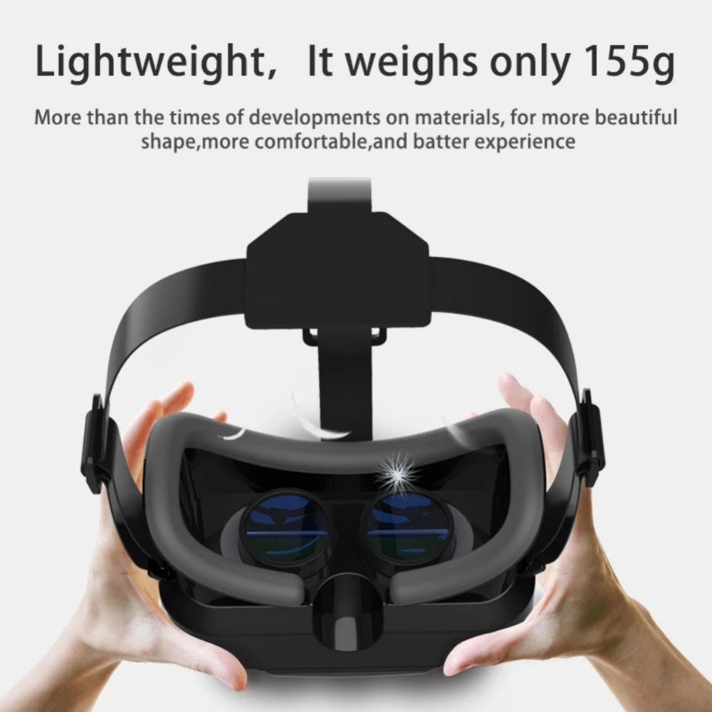 Smart VR Glasses for IOS Android 4.7-7.2" Smartphone 3D Virtual Reality Glasses Helmet Movie&Game VR Headset with Remote Control