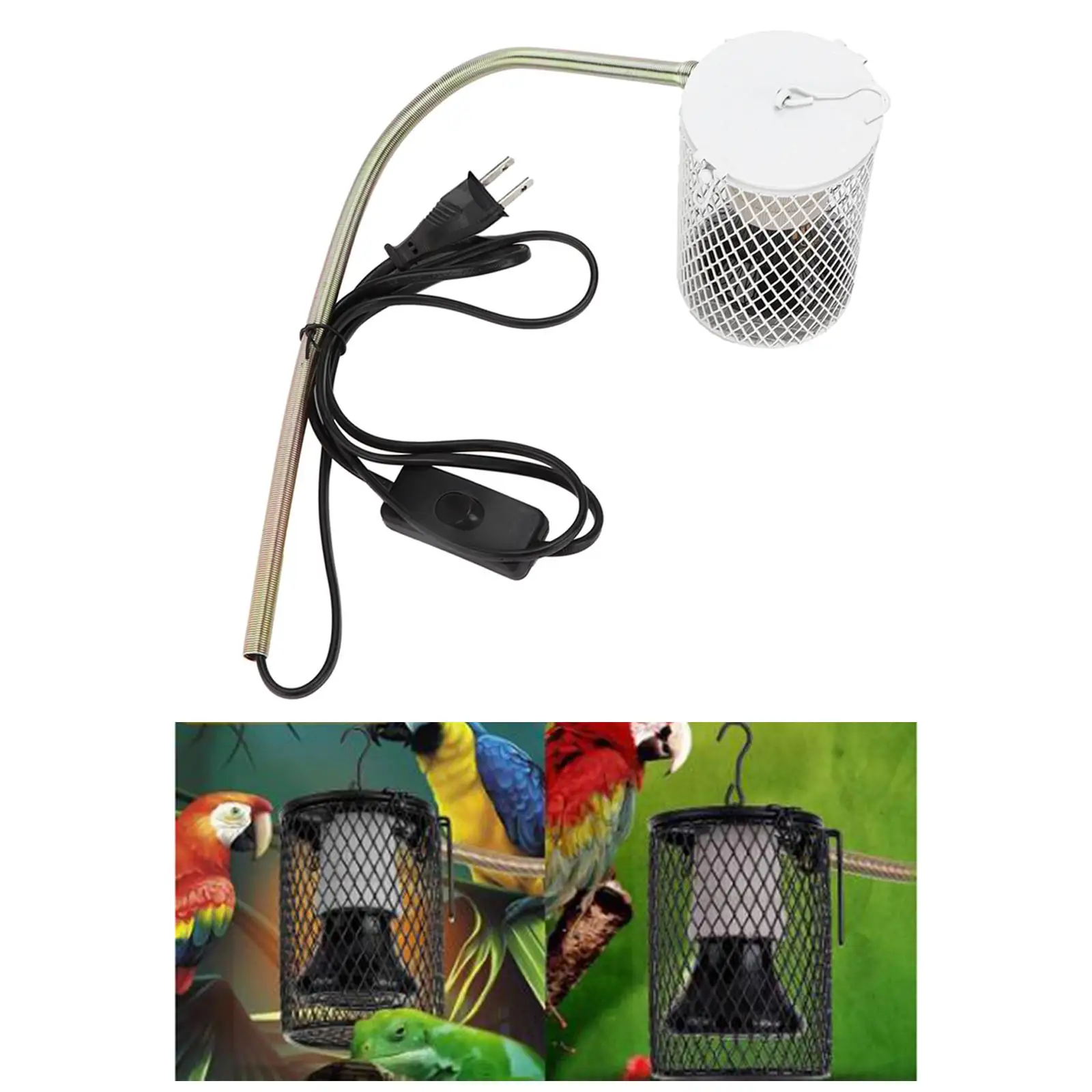 E27 Pet Heating Lamp for Turtle Snake Infrared Ceramic Emitter 100W Reptile Lamp Reptile Light