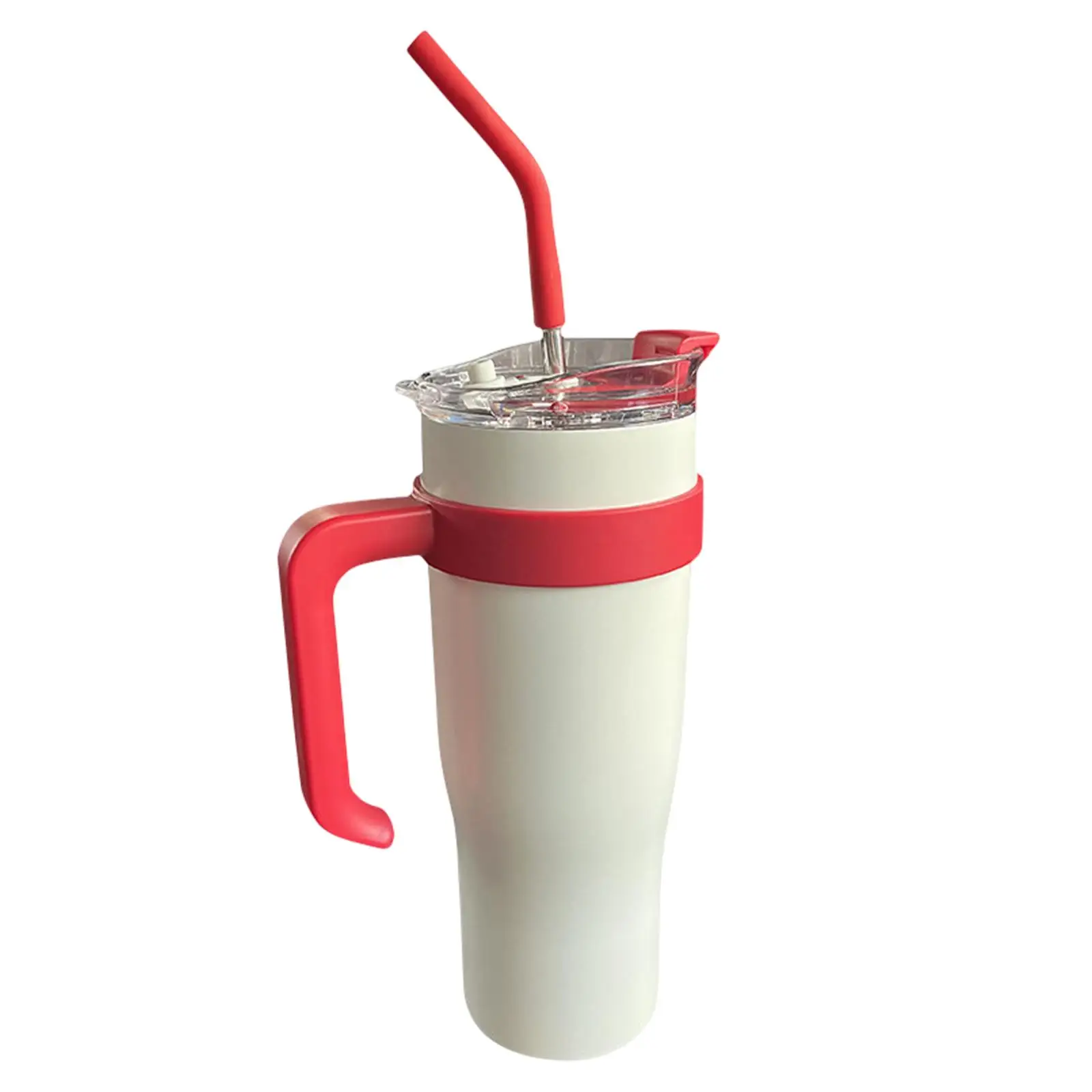 Insulated Sippy Cup with Straw and Lid Durable Thermal Cup Insulated Cup Water Bottle Cup for Car Travel Cold Hot Drinks