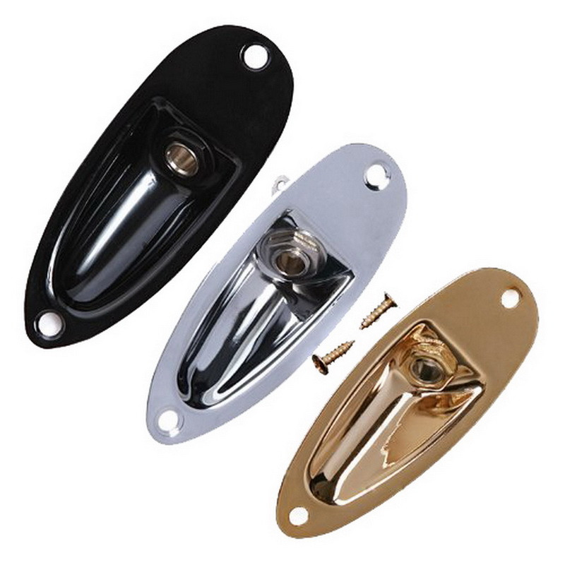 Ersatz für Strat Stratocaster E-Gitarren-Klinken platte 6,35mm 1/4 "boot förmige Audio-Anschluss buchse – Detail 2