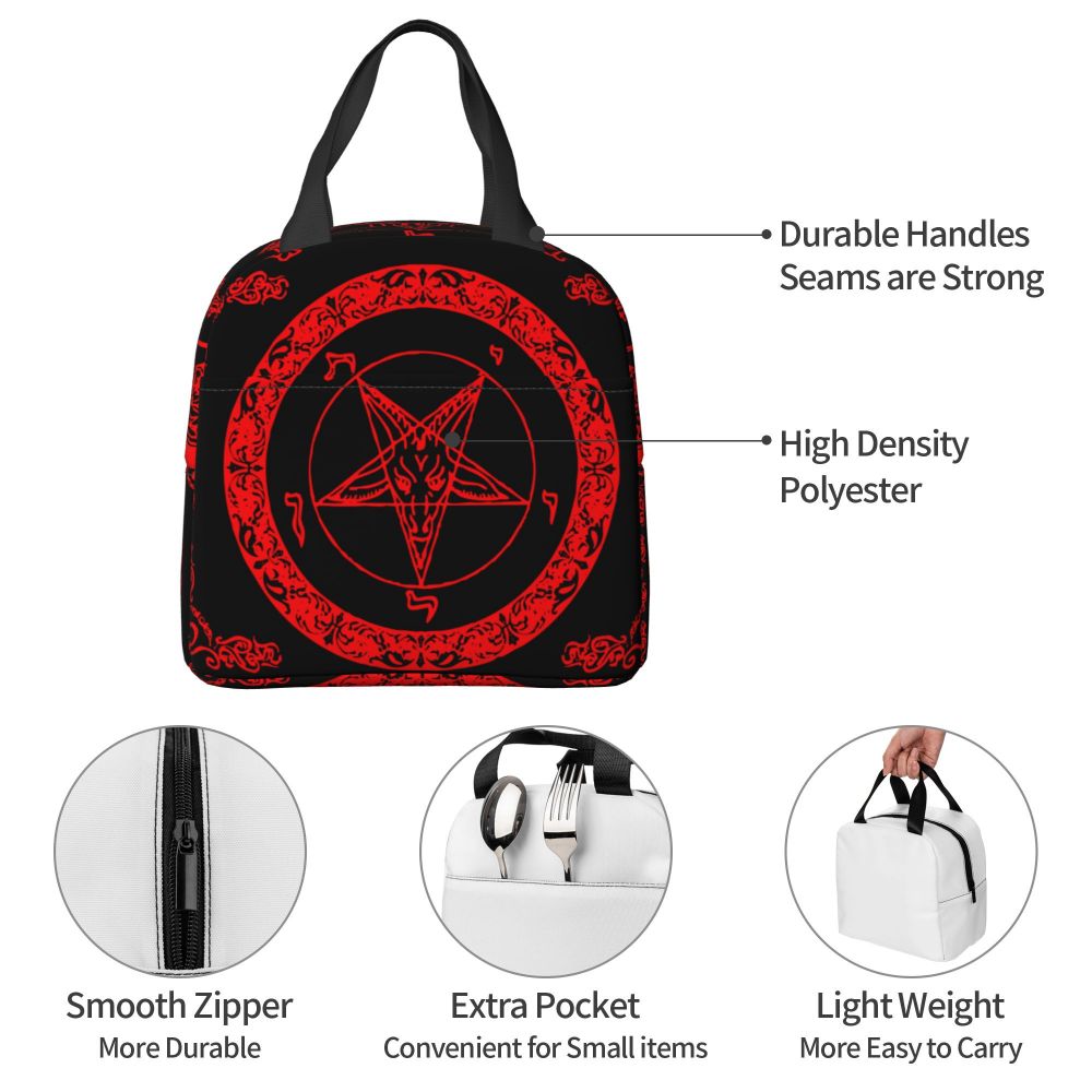 baphomet térmico sacos de piquenique portátil satanic