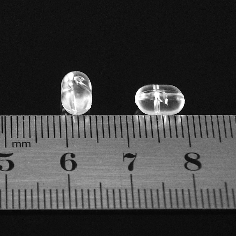 MNFT 100PCS Angeln Perlen Transparent Klar Oval Doppel Kreuz Loch Perlen Sabiki Rig 3 Weg Stecker Angeln Zubehör – Detail 8