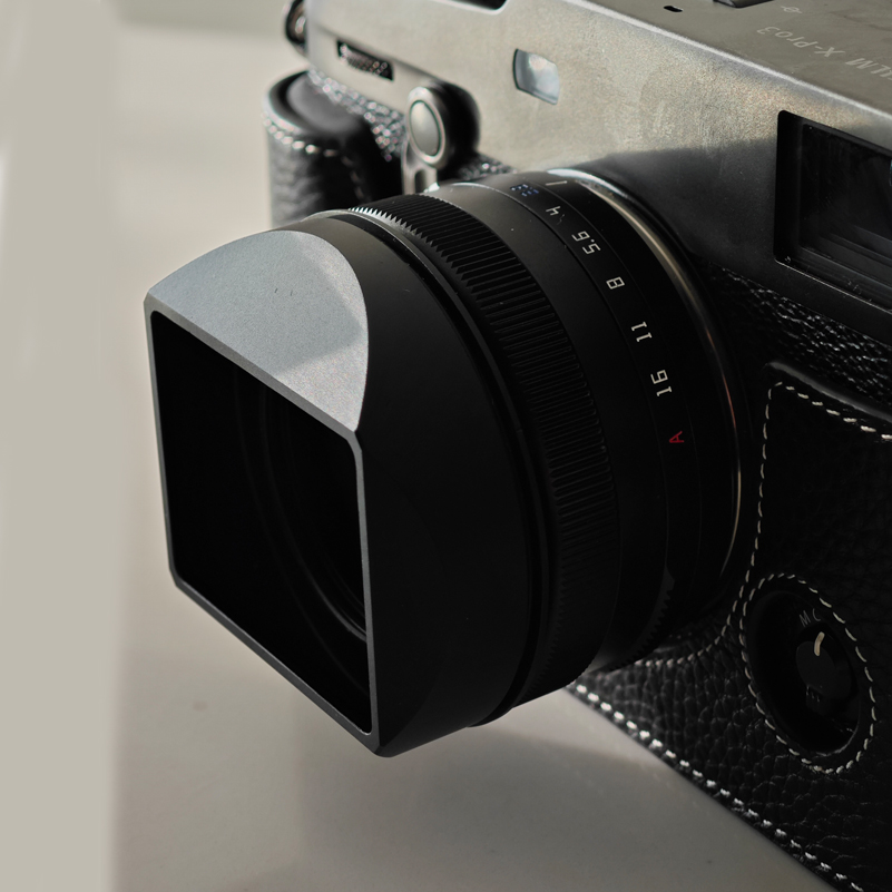 Square Lens Hood fit for Fujifilm Fujinon XF 27mm F2.8 R WR