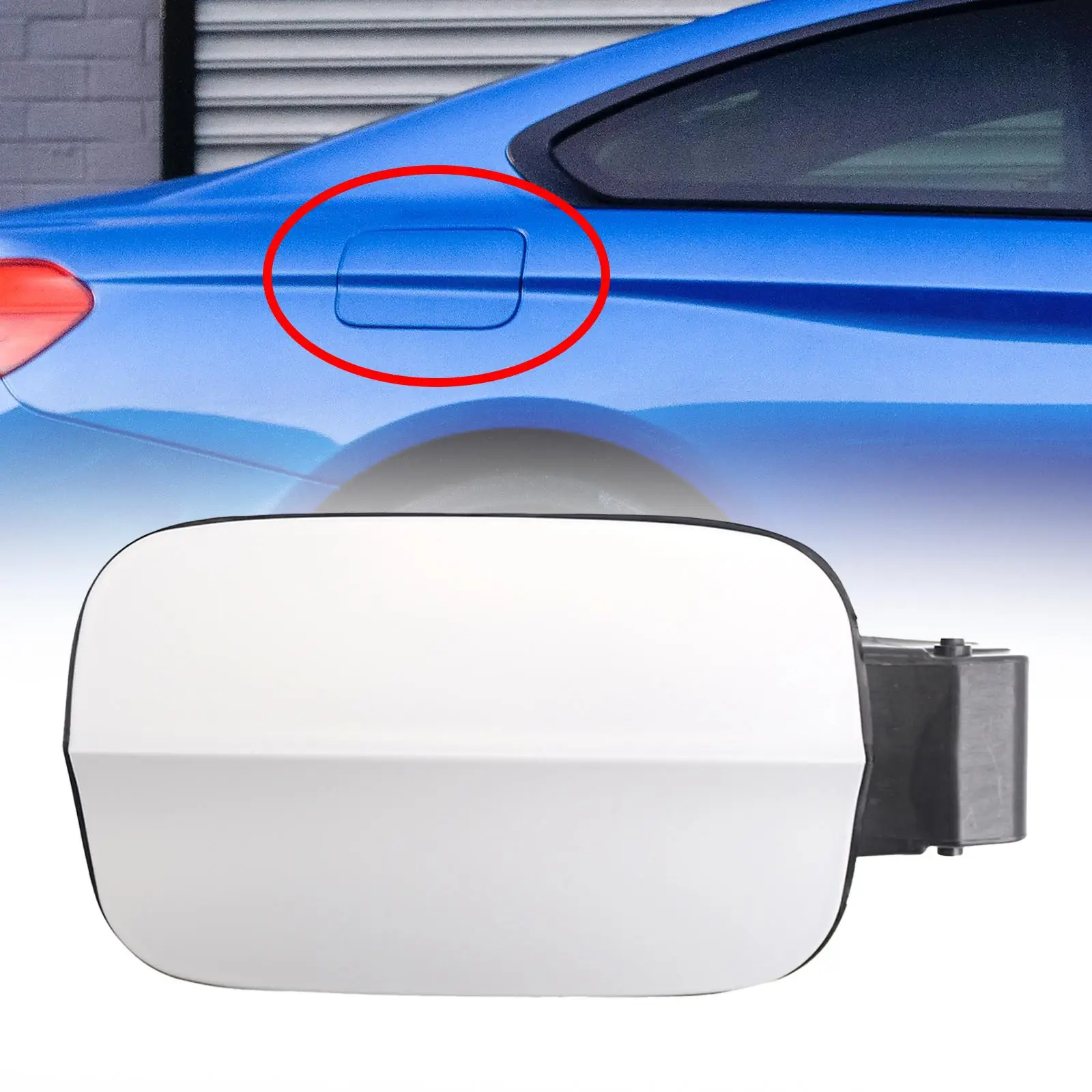 Fuel Tank Flap Cap Cover Repair Parts 8V4809906F for Audi A3 Sportback 13-15 Easy Installation Durable Car Accessories