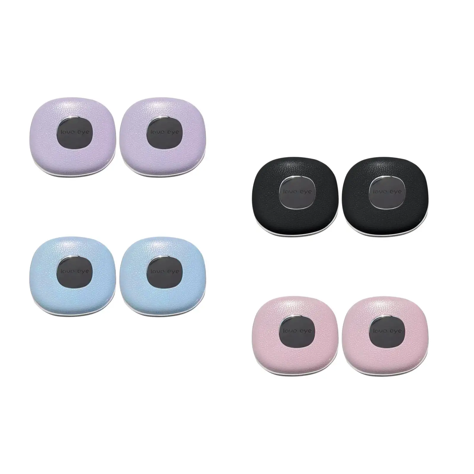 2 Pieces Contact Lens Case Simple Contact Lens Container for Women and Girls