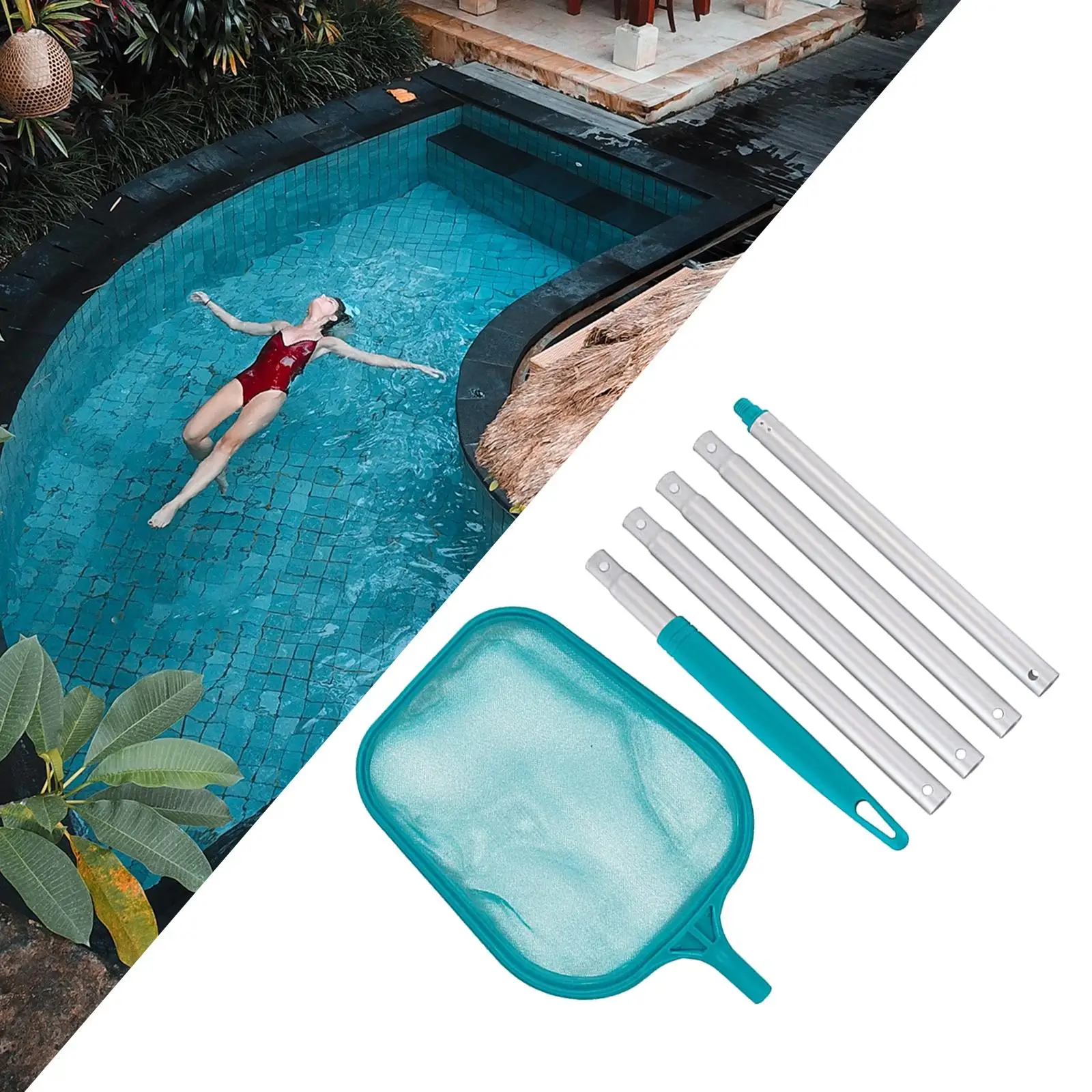 Pro Swimming Pool Skimmer Leaf Catcher Pole Leaf Skimmer Net for Hot Tubs Fountains