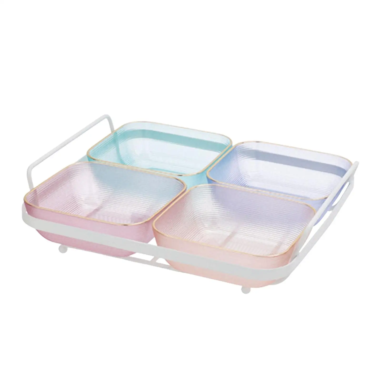 Candy Serving Tray Condiment Container Appetizer Snack Tray Dish Plate Dessert Plate Platter for Kitchen Hotel Home Party