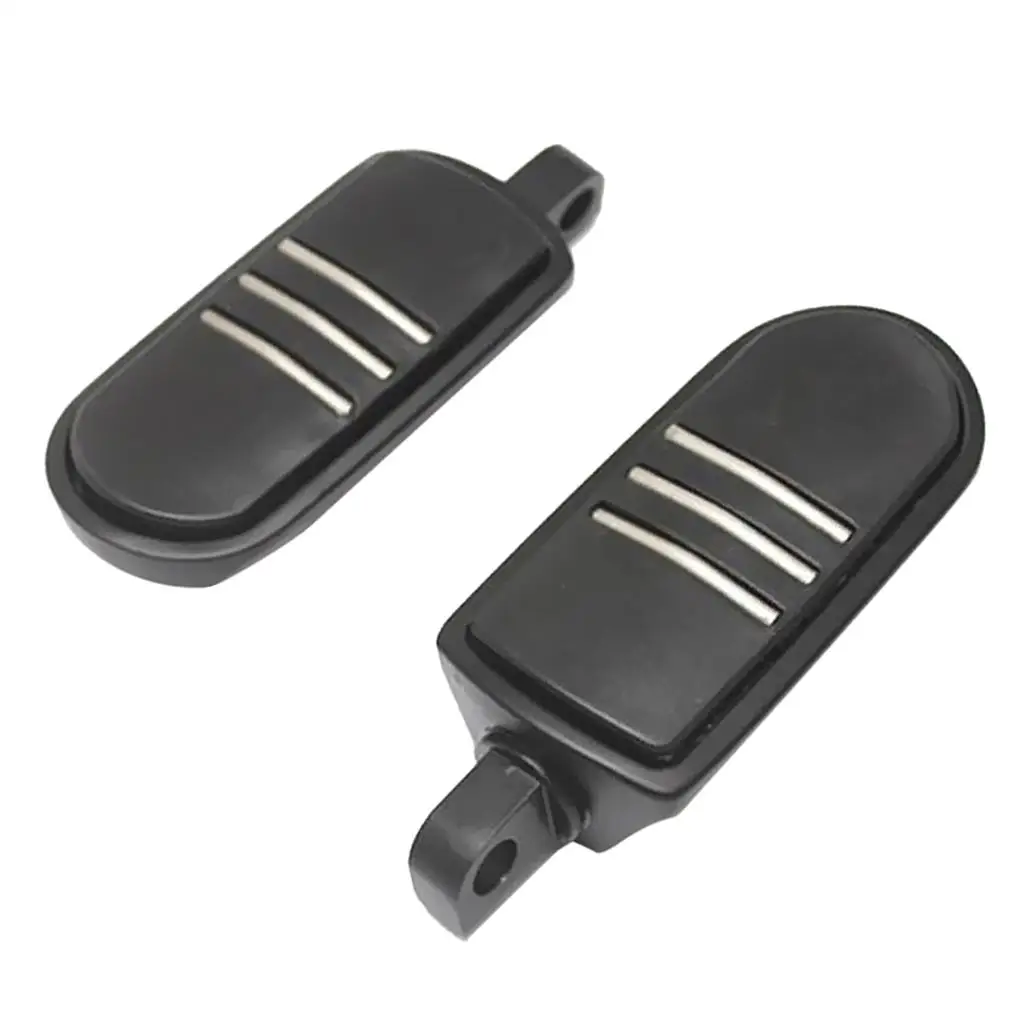 1 Pair Black Motorcycle Highway Passenger Foot Pegs Footrest For