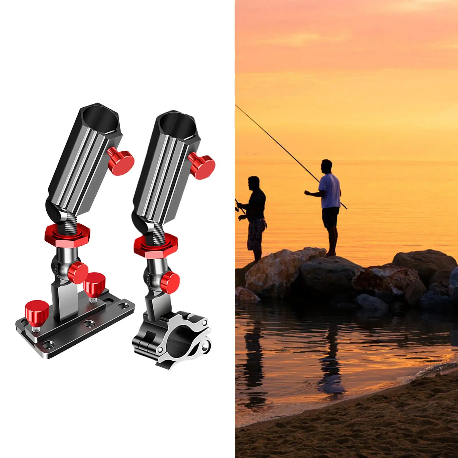 Chair Mount Tool Adjustable Foldable Universal Stable Light for Fishing Box