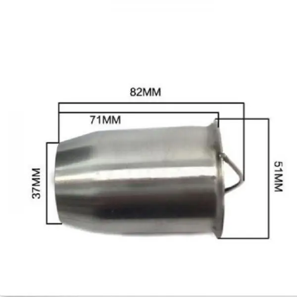 51mm Motorcycle Exhaust Pipe Rear Muffler Noise Reduction for Motorcycles,