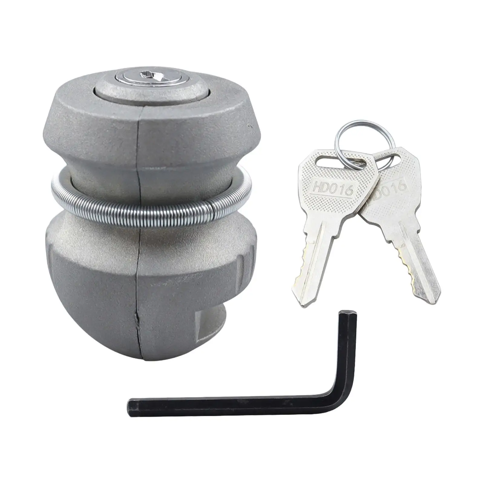 Trailer Part Coupling Lock with 2 Coupling Hitch Keys Metal Trailer Lock Trailer Hitch Replaces for Durable Premium