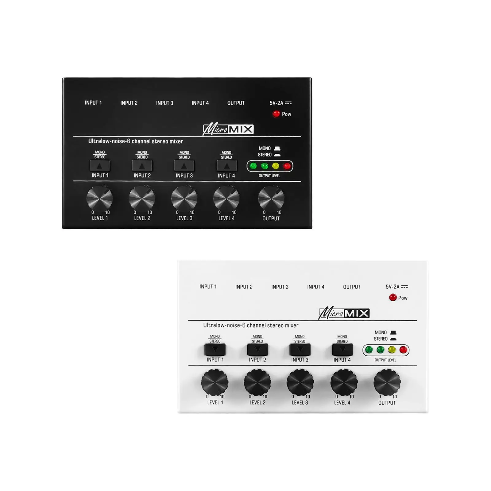 Audio Mixer Equalizer Independent Volume Control Sound Equipment for Outdoor CD Player Computer Studio Stage Phone