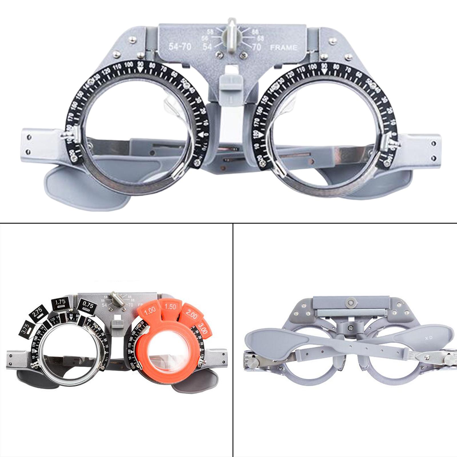 Unisex Optical Trial Lens Frame Eye Optometry Lens Frame Vision Check Wear-Resistant Titanium for Shop Ophthalmic Hospital Adult