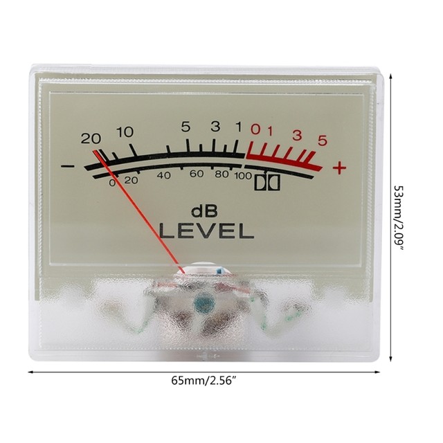 Upgraded Level Meter with Clear Scale DB Level Header VU Meter Audio Level  Meter Power Amplifier Meter Yellow Backlight M4YD