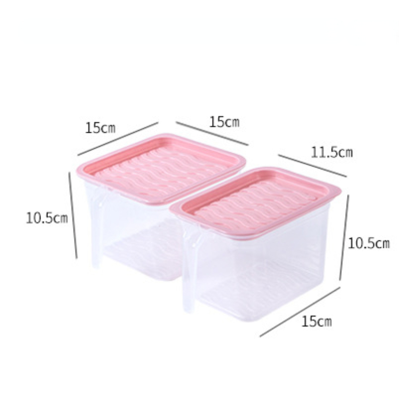 Description Picture 4 of itemLarge-capacity Kitchen Refrigerator Storage Box with Lid Handle Plastic Sealed Fresh-keeping Box Food Storage Containers