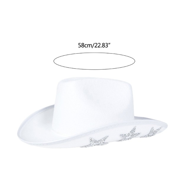 Cappello da Cowgirl rosa con Design con frange di strass, cappelli da  ragazza di mucca a tesa larga addio al nubilato accessori per costumi da  Cowboy occidentali - AliExpress