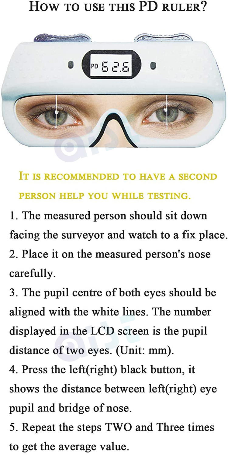 Optometry Digital PD Meter Ophthalmic Eye Pupil Distance Measuring Ruler Optical Pupilometer Easy To Use CE Approval