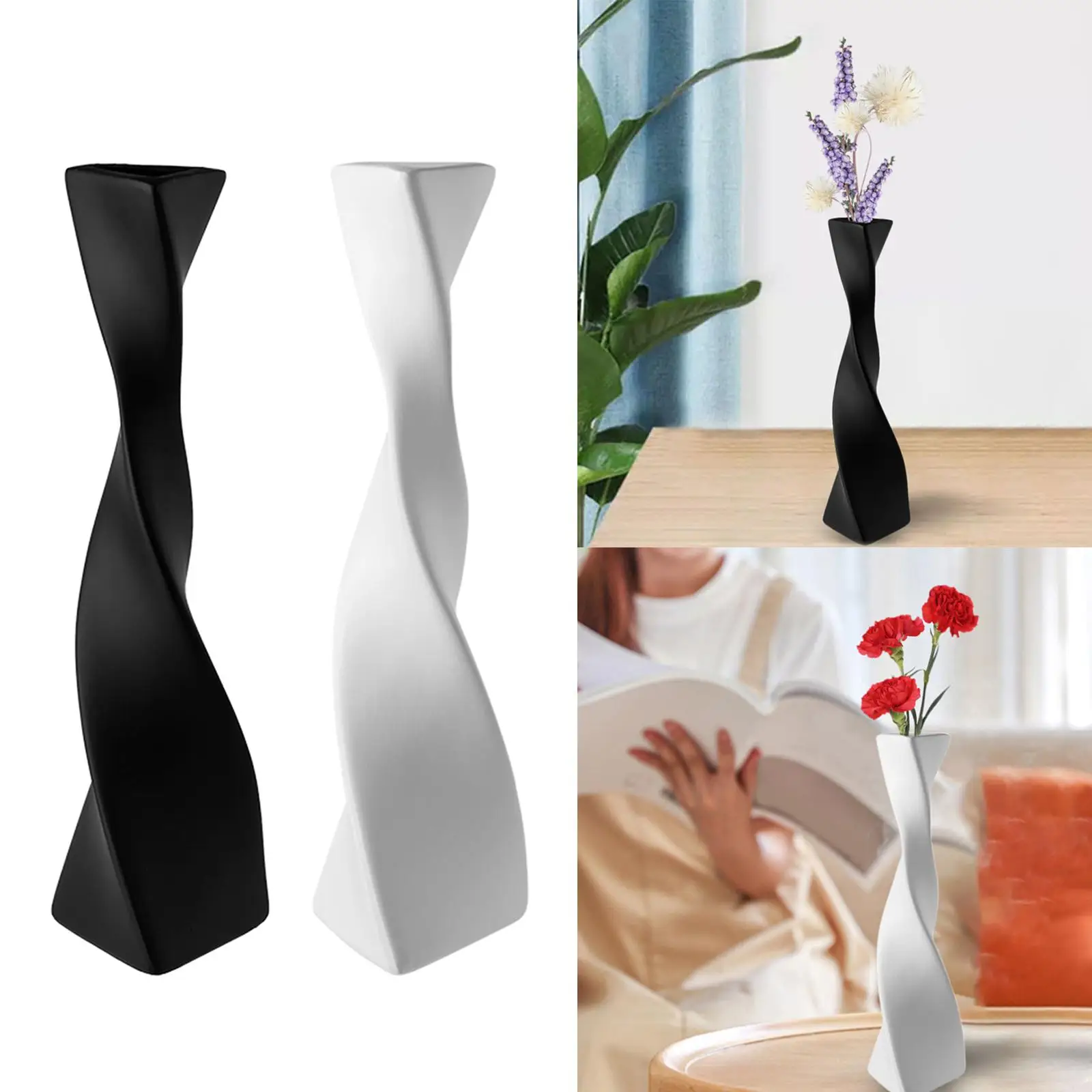 Modern Ceramic Vase for Dried Flowers Decor Flowers Pot Floral Arrangement for Farmhouse Party Entryway Bedroom Office