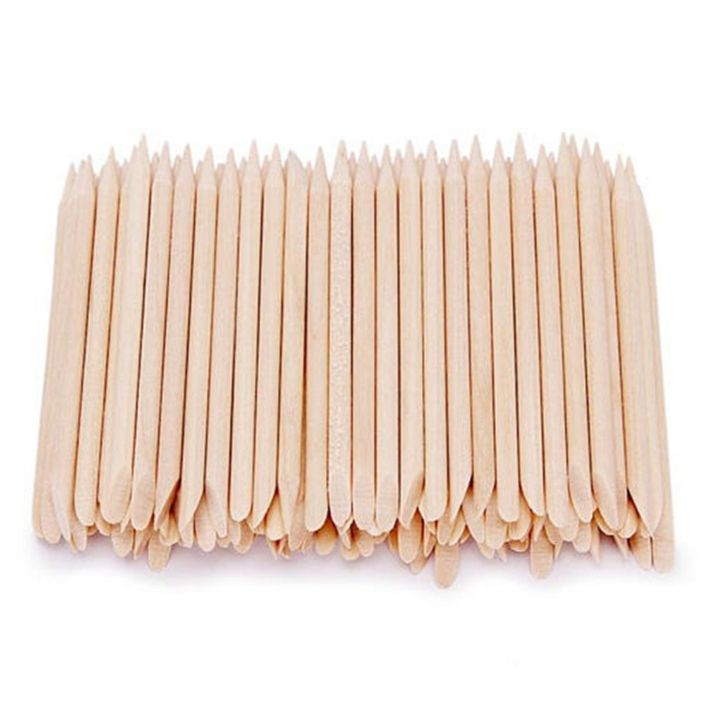 Best of 100PCS Nail Art Orange Wood Sticks Cuticle Pusher Remover Manicure Pedicure Tool 110mm Natural Stick For Manicure Reviews & Tips