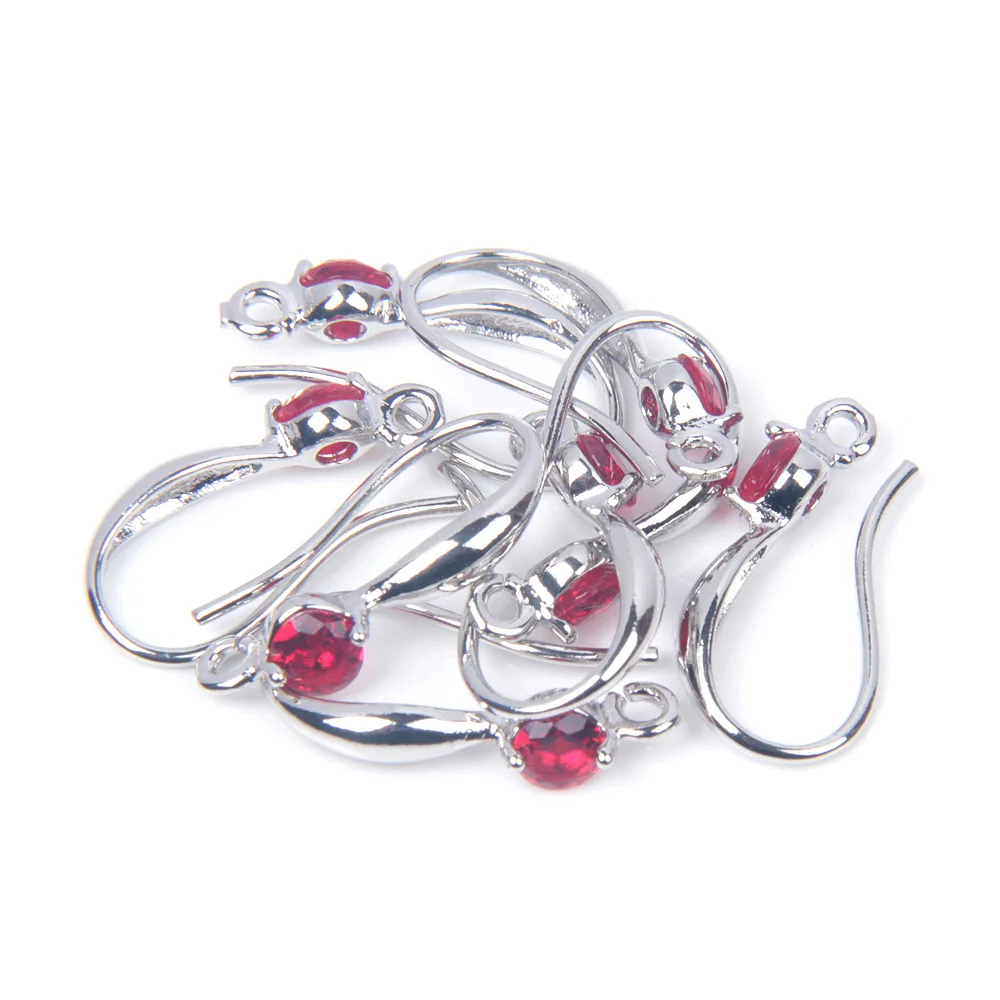 Showsang 20 Stück Schmuck Pass erreichen Nickel frei Gold Rhodiniert Kupfer, Zirkon Schmuck machen Ergebnisse DIY Ohrringe – Detail 6