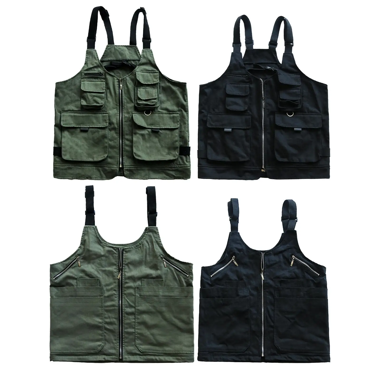 Barbecue Apron Outdoor Camping Vest Storage Bag Apron for Photography Backyard Picnics