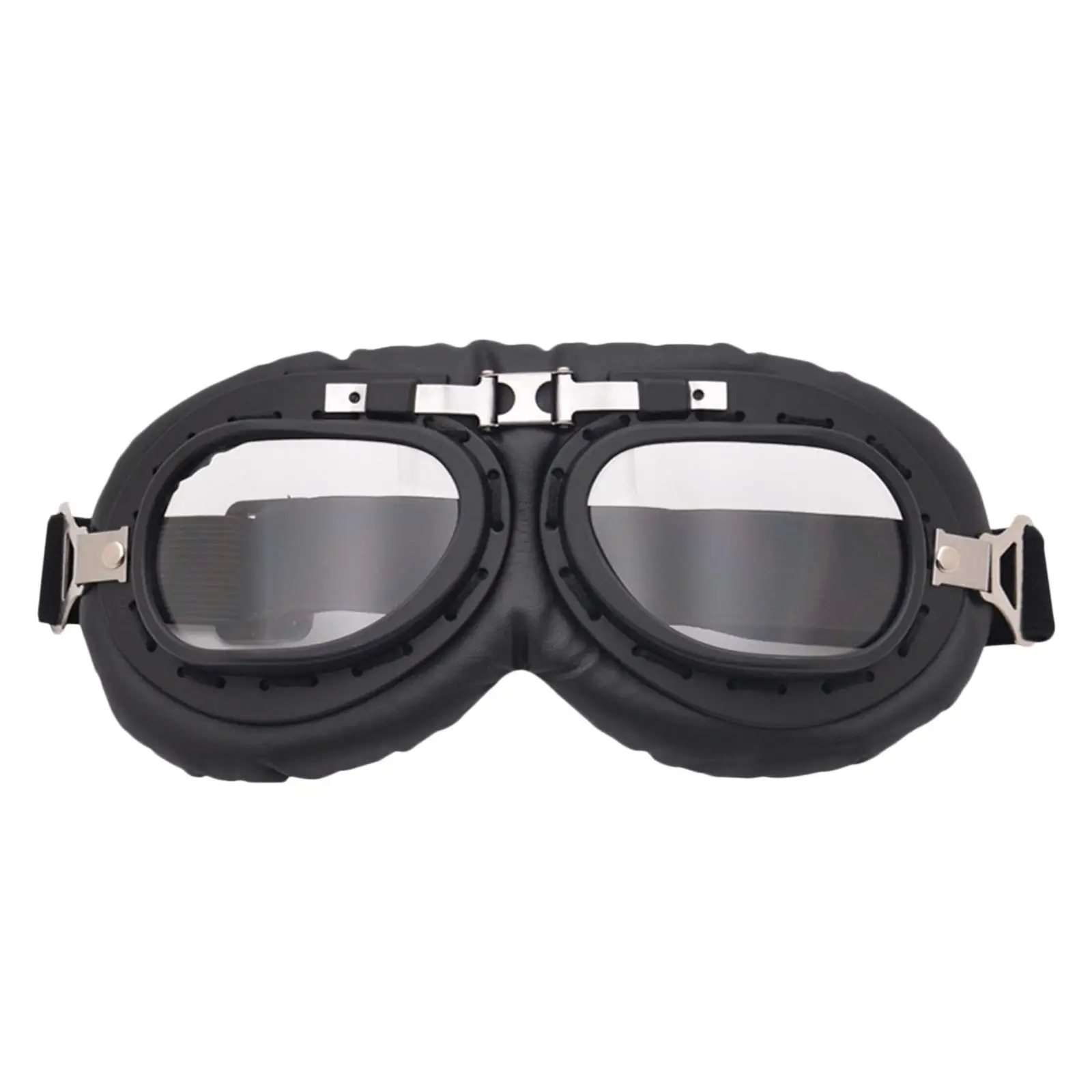 14X Motorcycle Goggles Vintage Dust-Proof Fit for  Touring Racer Clear