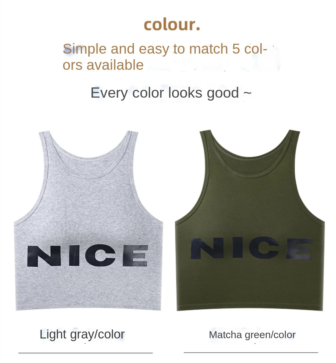 2022 Women's Underwear Female Crop Tops Fashion Printed Tank Up Cotton Woman V-Neck Sling New Spring And Summer Lingerie jockey camisole
