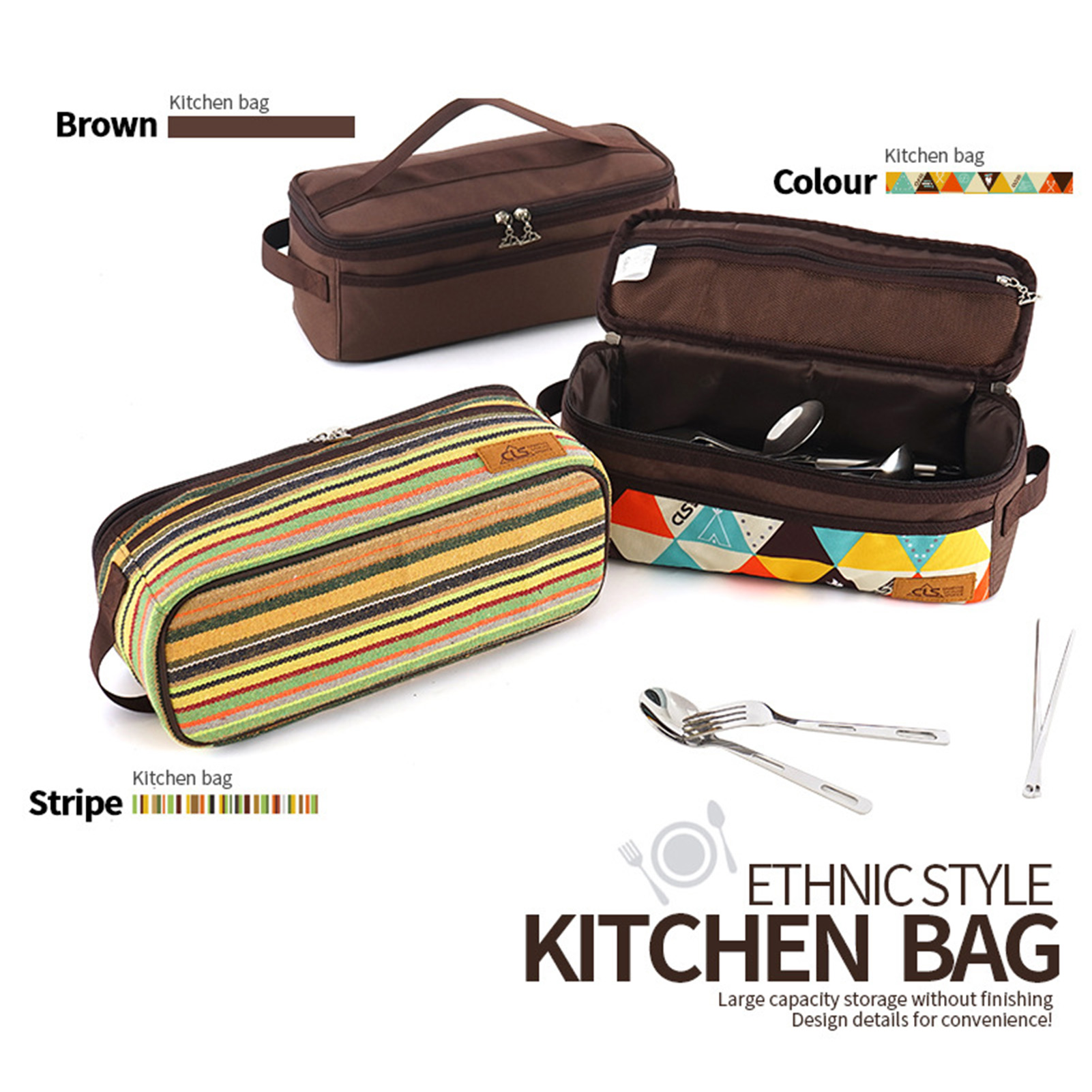 Description Picture 6 of item1PC Outdoor Portable Camping Cooker Storage Bag Camping Supplies Kitchen Cookware Storage Tools Picnic Bags