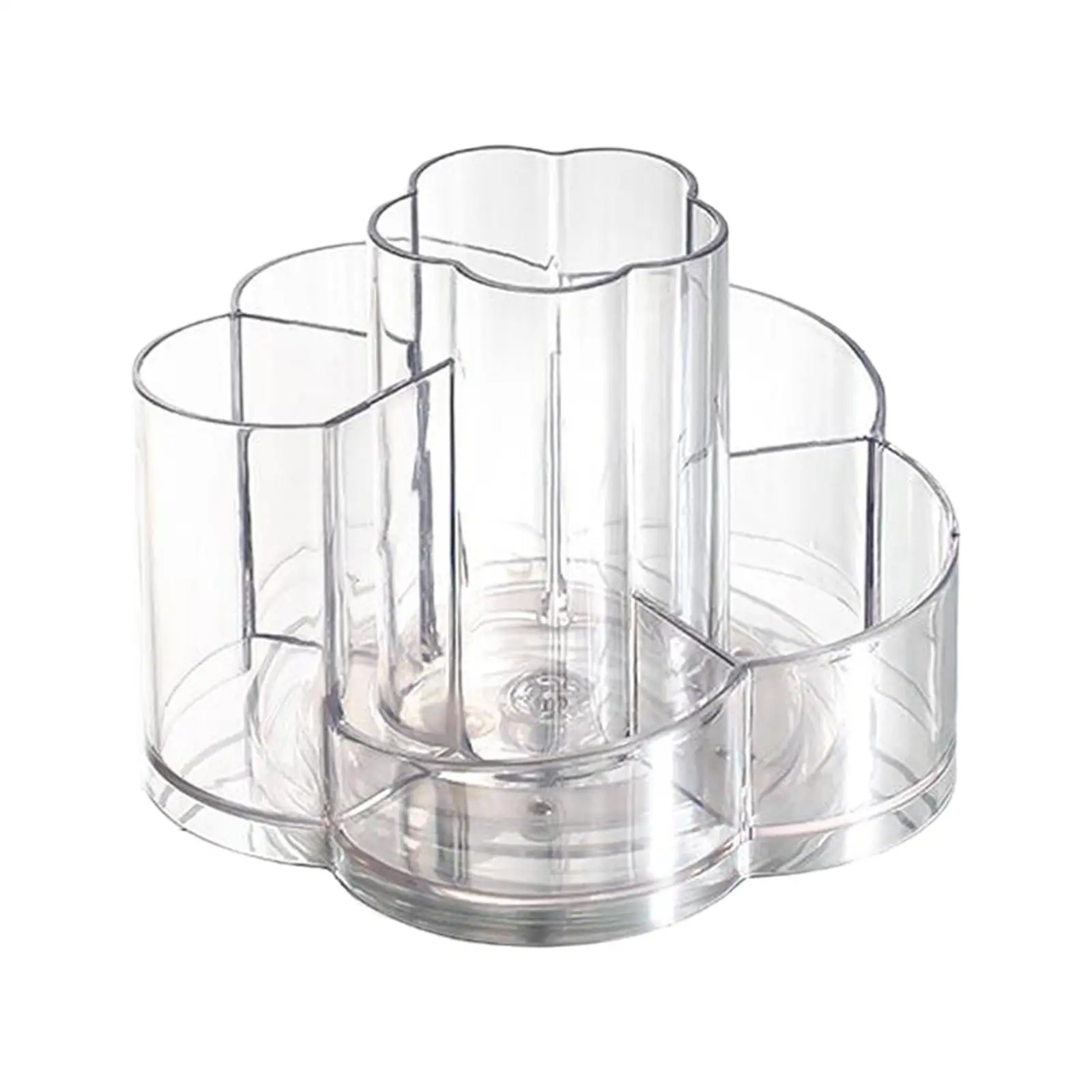 Clear 6 Lattices Cosmetic Storage Box Rotatable DIY Eyeliners Display Box