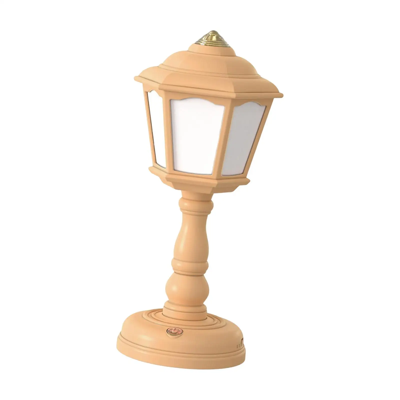 Mini Retro Table Lamp Decorative LED Night Light USB Charging for Dormitory
