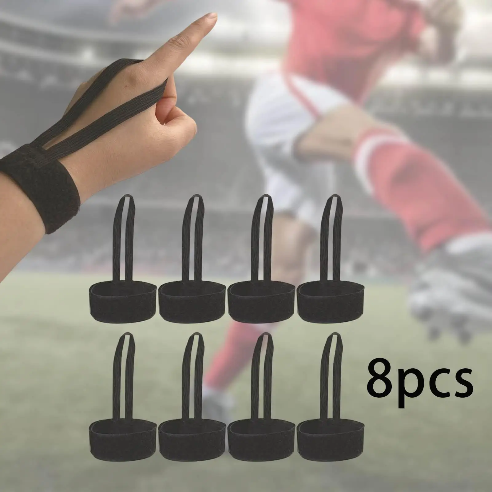 8Pcs Referee Wristbands Adjustable Sports Football Down Indicator Wrist