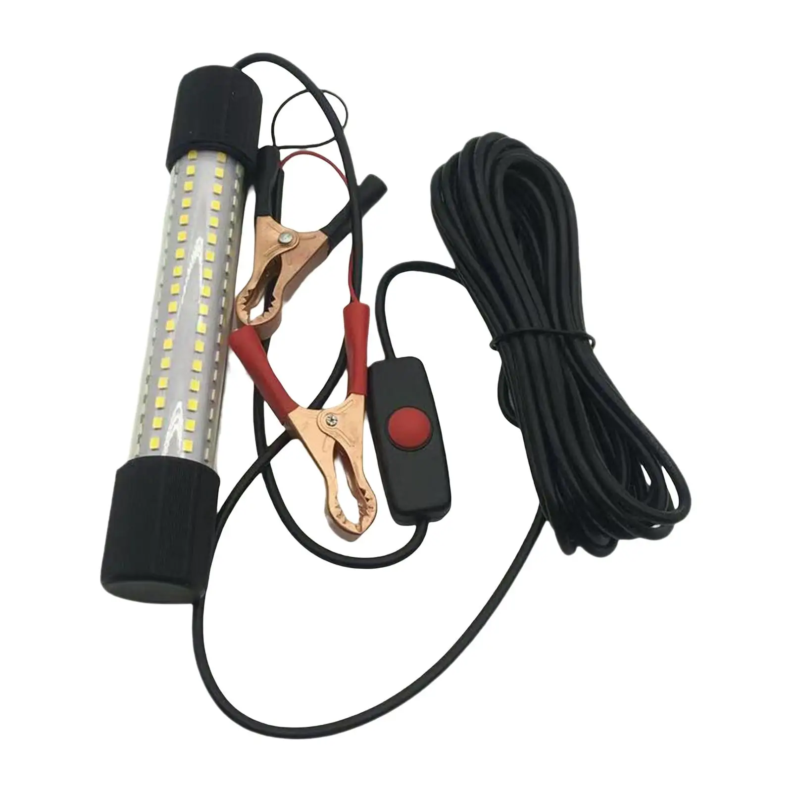 LED Submersible Fishing Light Underwater Fish Finder Lamp for Boat Dock Shrimp, Prawns, Squid and Fish