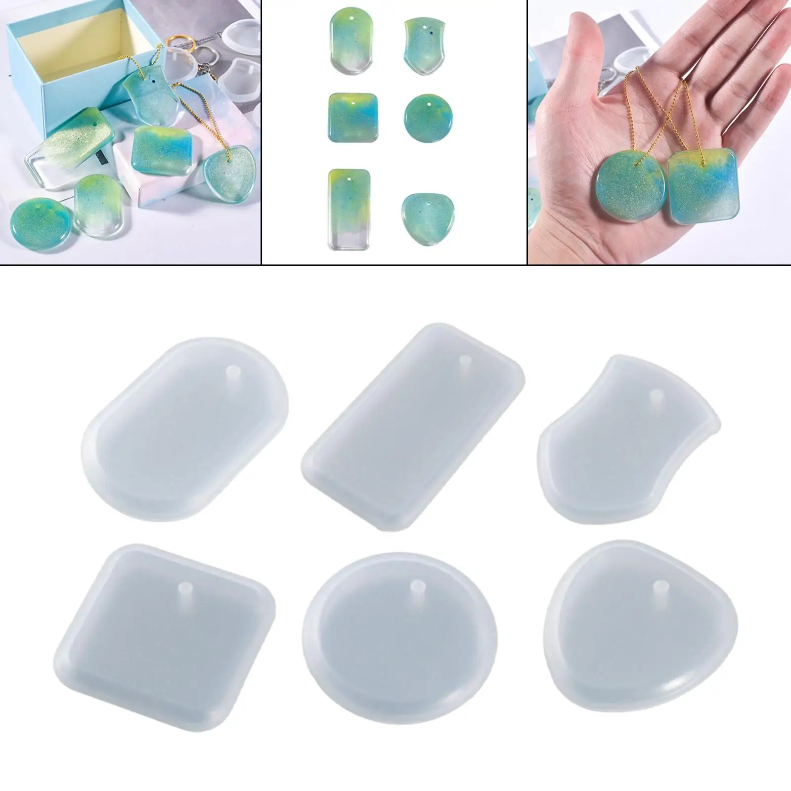 Pendant Molds Resin Casting Jewelry Making Mold for Earrings