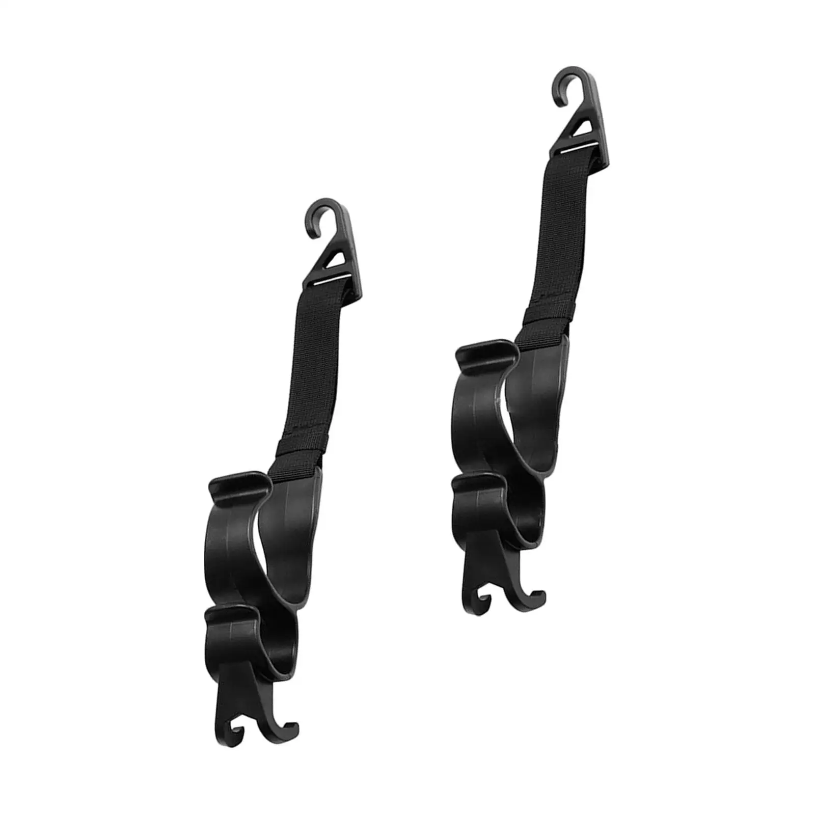 2Pcs Multifunctional Car Seat Hooks Interior Accessories Storage Organizer Seat Back Hook Hanger for Grocery Bags Backpacks