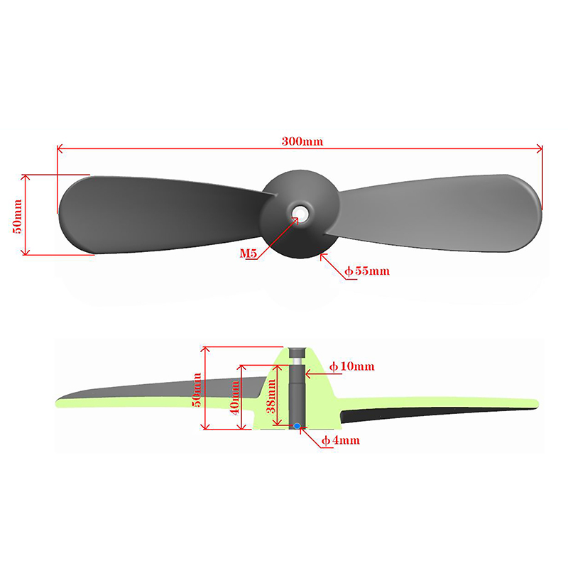 Kayak Prop Replacement Watercraft Propeller Blade Propeller Blades (for Motors, Pedals, Etc.)