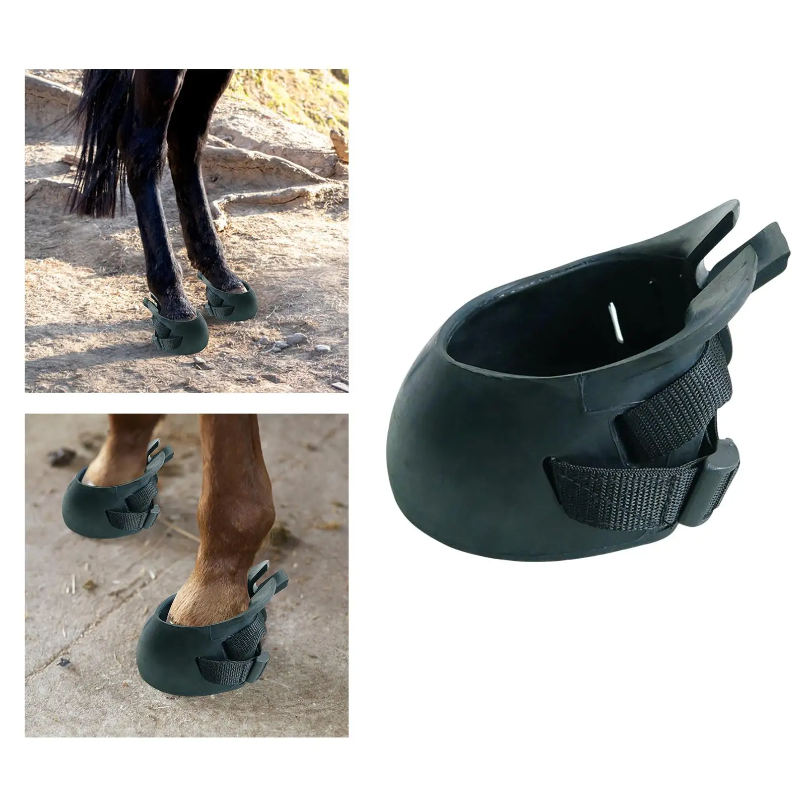 Horse Hoof Boot Professional Comfortable Sturdy Protective Cover Durable Hoof Saver Boot for Training Riding Equestrian Supplies