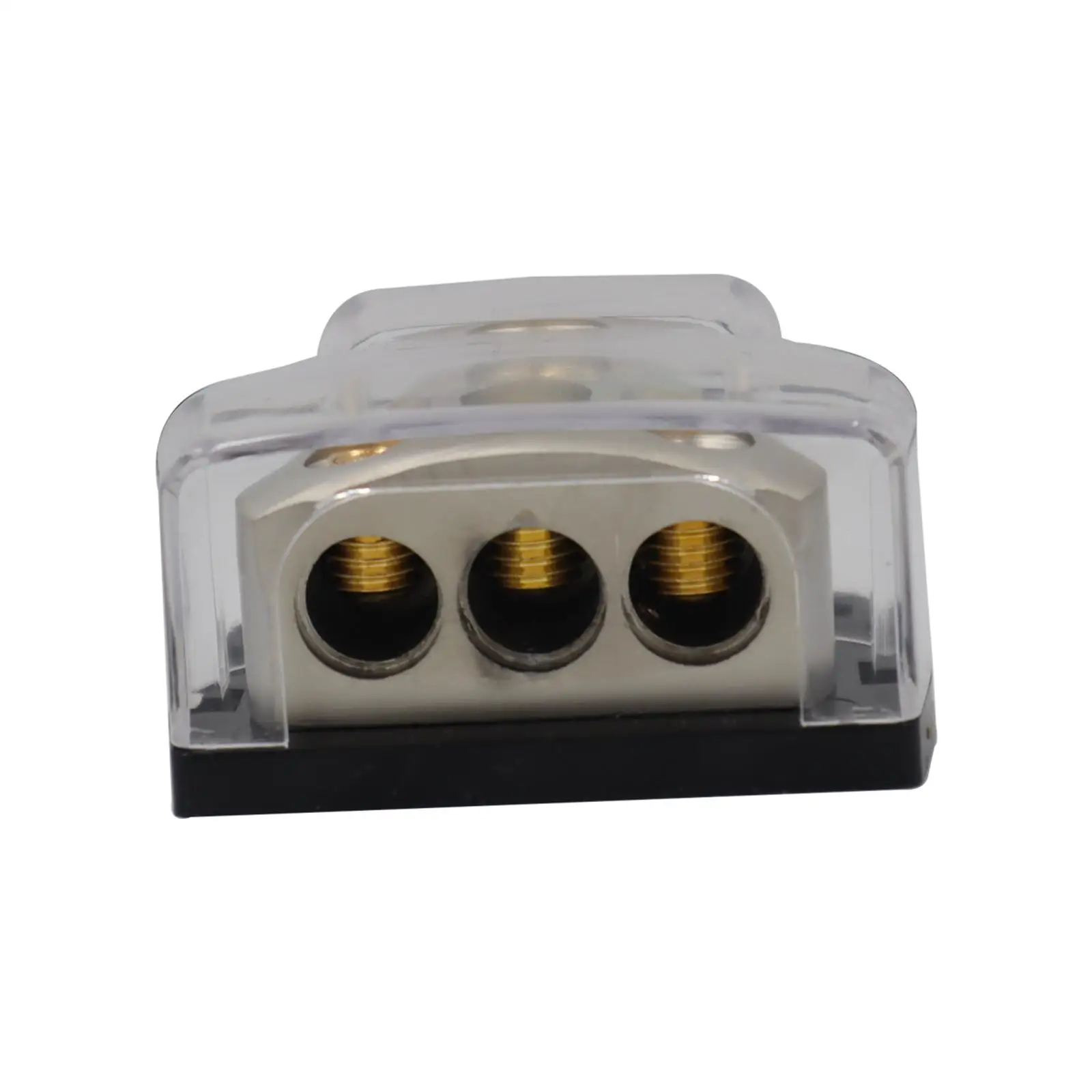 3 Way Amp Power Ground Distributor Connecting Block 1x 0 Gauge in 3x 4 Gauge Out Fit for Car Audio Amplifier Connection Replace
