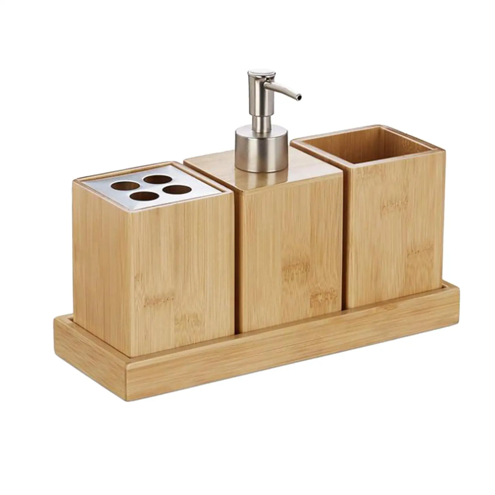4x Bathroom Accessories Set Vanity Storage Organizer Tray for Bathroom Home