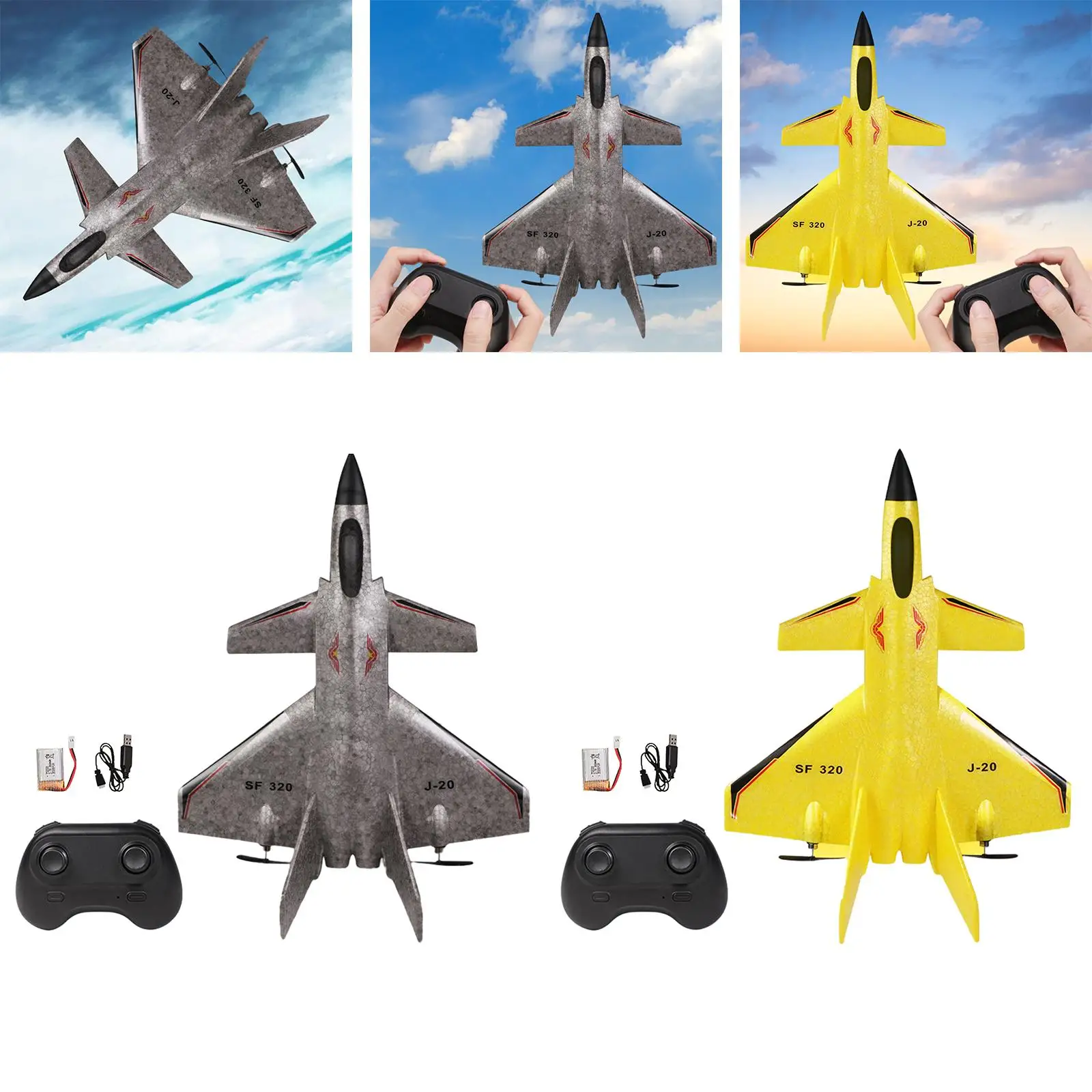 EPP RC Airplane 2.4G Gliding Aircraft Model Plane Toy Foam Plane Toys for Outdoor