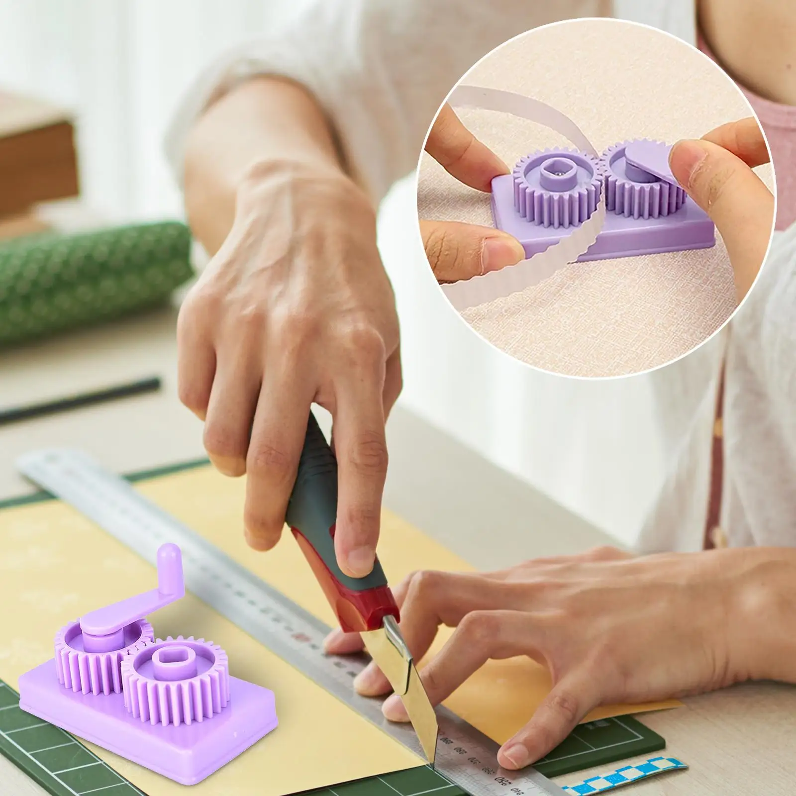 Paper Quilling Crimper Crimping Tool Machine Waved Shaper for Handmade DIY