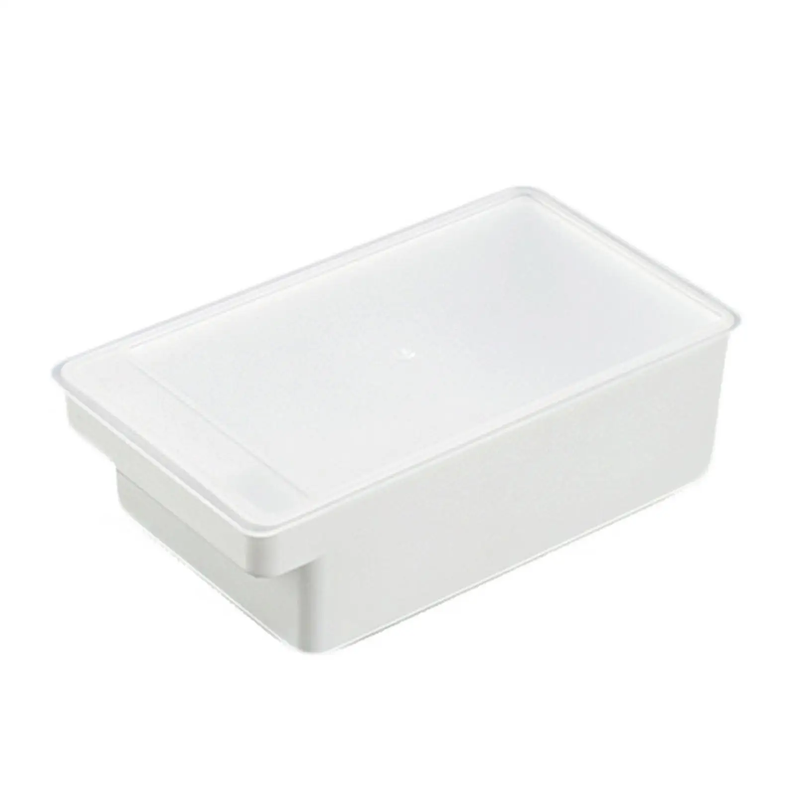 Butter Cutting Storage Box Butter Keeper with Cover White for Refrigerator